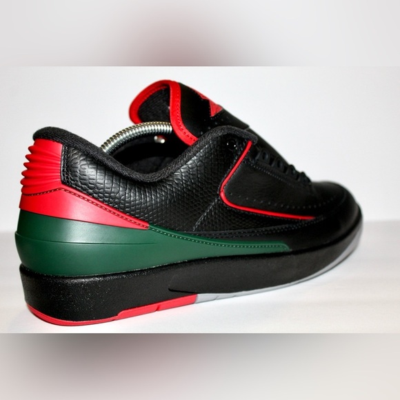 Jordan Air Jordan 2 Retro Low Black Fire Red Low-top basketball shoes DV9956-006 - Picture 10 of 10